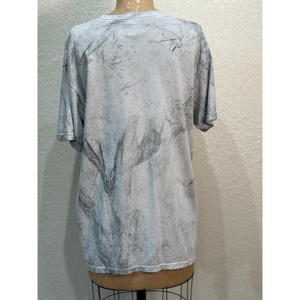 Comfort Colors Livin On A Prayer Graphic T-Shirt Gray Acid Wash Women Large NWT - Picture 4 of 8